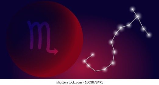 Horoscope sign, graphic. Astrology. Zodiac signs and symbols
