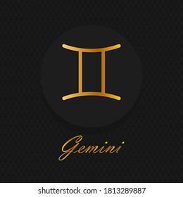 Horoscope sign, graphic. Astrology. Zodiac signs and symbols on dark background