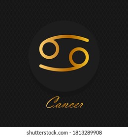 Horoscope sign, graphic. Astrology. Zodiac signs and symbols on dark background