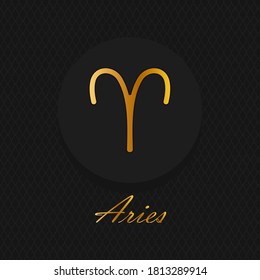 Horoscope sign, graphic. Astrology. Zodiac signs and symbols on dark background