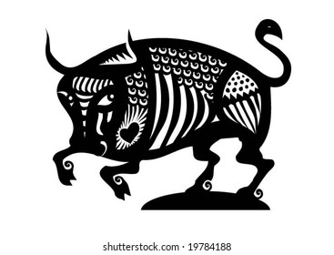 horoscope sign Taurus decorative