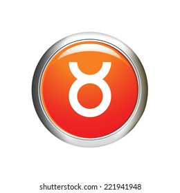 Horoscope sign taurus. taurus internet button. illustration vector 