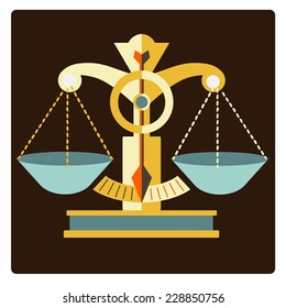 horoscope sign of the zodiac, illustration, vector 