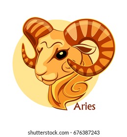 horoscope signs Aries full color