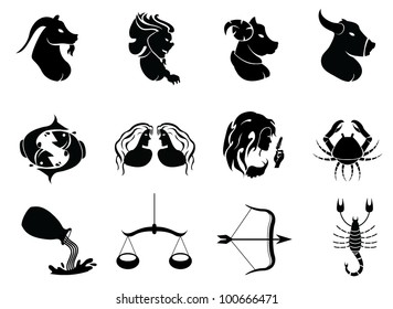 horoscope signs icons - for zodiac signs, and others