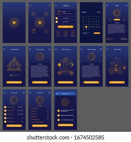 horoscope ui design app mobile