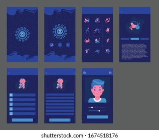 horoscope ui design app mobile