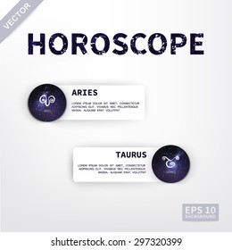 Horoscope universe background (texture). Aries and Taurus. The stars and the sky. The image can be used in magazines, printed products