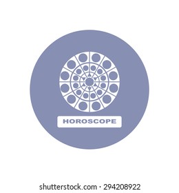Horoscope zodiac flat icon design concept in vector