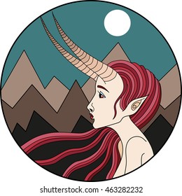 Horoscope / Zodiac girl / Capricorn