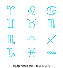 horoscope zodiac icon sign vector illustration