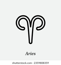 Horoscope zodiac icon vector logo design template