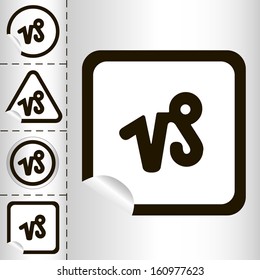 horoscope zodiac sign of the Capricorn on the sticker label sign