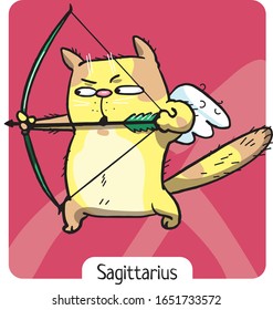 Horoscope zodiac sign cat Sagittarius