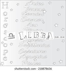Horoscope.Zodiac.Libra . Astrology .