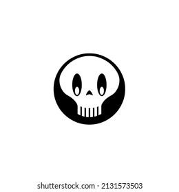 
Horrible face icon like a ghost. Recommendations for websites, brands, and illustration projects. Simple vector!
