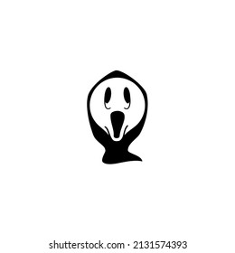 
Horrible ghost-like face icon. Recommendations for web, brand, and illustration and vector projects.