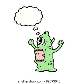 horrible monster cartoon character