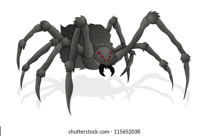 Horrible Spider Illustration