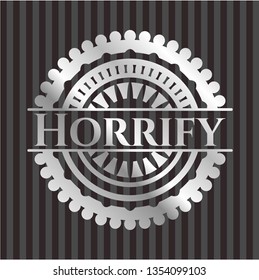Horrify silver emblem
