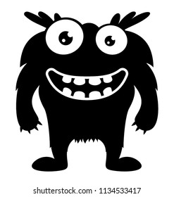 
A horrifying creature with open mouth and teeth coming out ready to attack, creepy monster 
