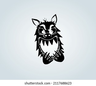 horror abstract monster for illustration