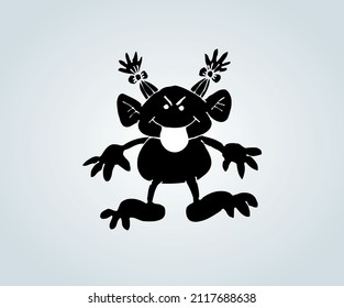 horror abstract monster for illustration
