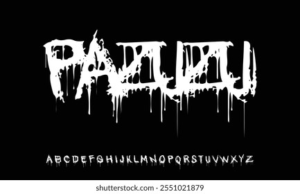 Juego de Vectores de fuente Horror Alphabet