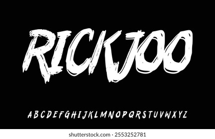 Horror Alphabet Font Vector Set