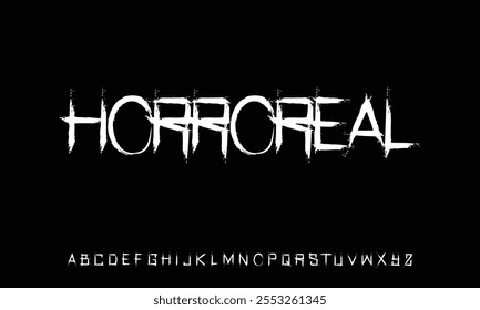 Juego de Vectores de fuente Horror Alphabet