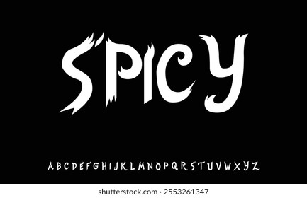 Juego de Vectores de fuente Horror Alphabet