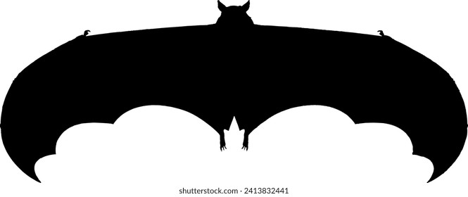 Horror black bats group isolated on white vector Halloween background. flittermouse night creatures illustration. Silhouettes of flying bats traditional Halloween symbols on white.