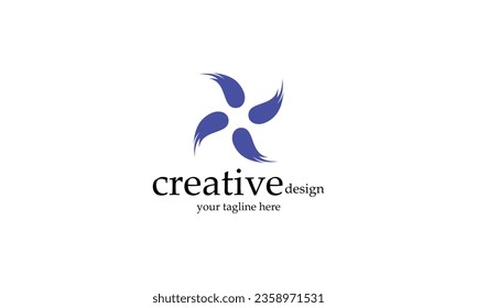 Horror blue icon creative design 
