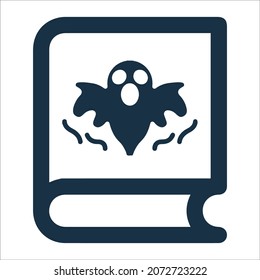 Horror book or death icon