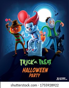 horror cartoon characters for halloween party