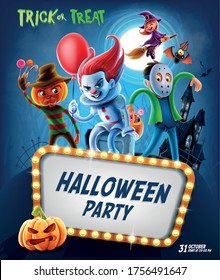 horror cartoon characters for halloween party