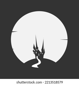 the horror castle background for helloween 