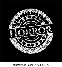 Horror chalk emblem