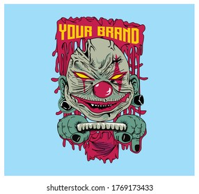 Horror Clown Vector Image  