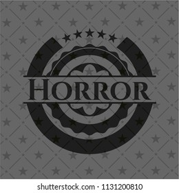 Horror dark emblem. Retro