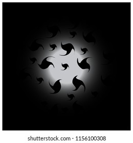horror darkness night vector illustration