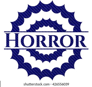 Horror denim background