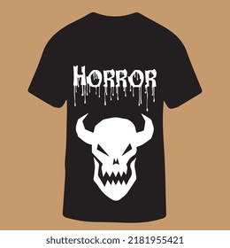 Horror Design for T-shirt, vector illiustration.