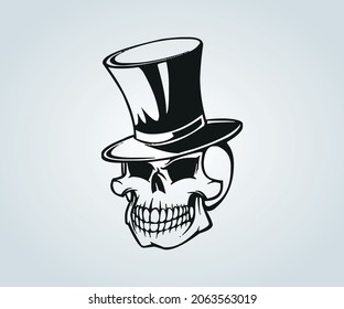 Horrorzeichnung mit Skulpturen zur Illustration