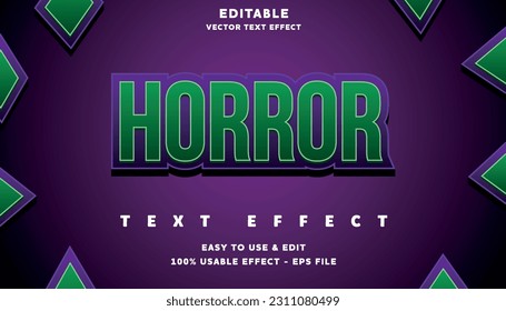 Horrorbearbeiteter Texteffekt mit modernem und einfachem Stil, geeignet für Logo oder Kampagnentitel