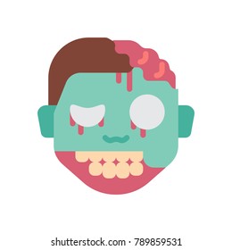 Horror Emoji's - Zombie Boy 