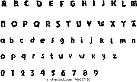 Horror Font - Vector