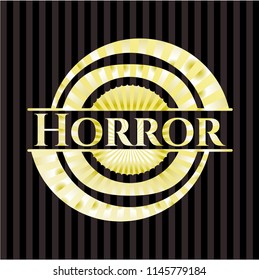 Horror gold shiny emblem