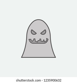 Horror Halloween ghost colored icon. One of the Halloween collection icons for websites, web design, mobile app