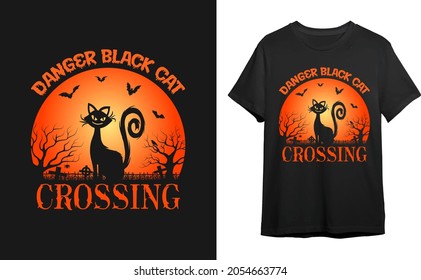 Horror Halloween T-shirt Design Vector